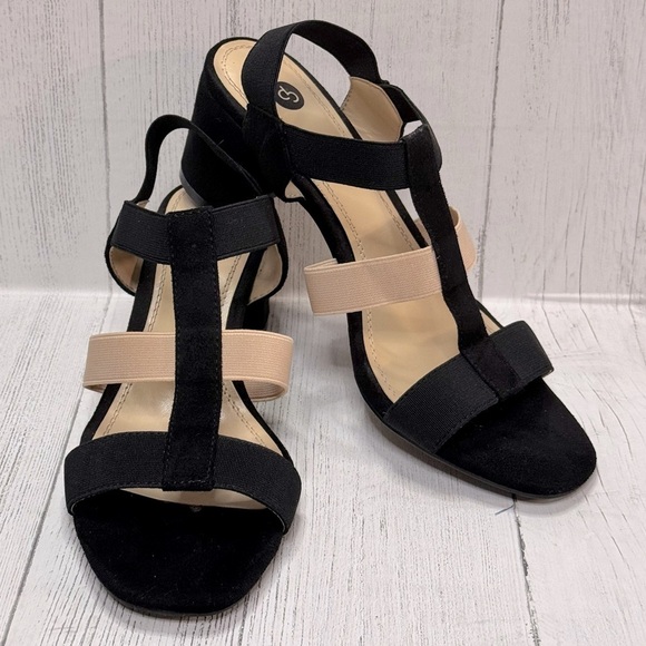 Ella Shoes - CP COMMON PROJECTS, size 8, ELLA BLOCK HEEL
balck/nude